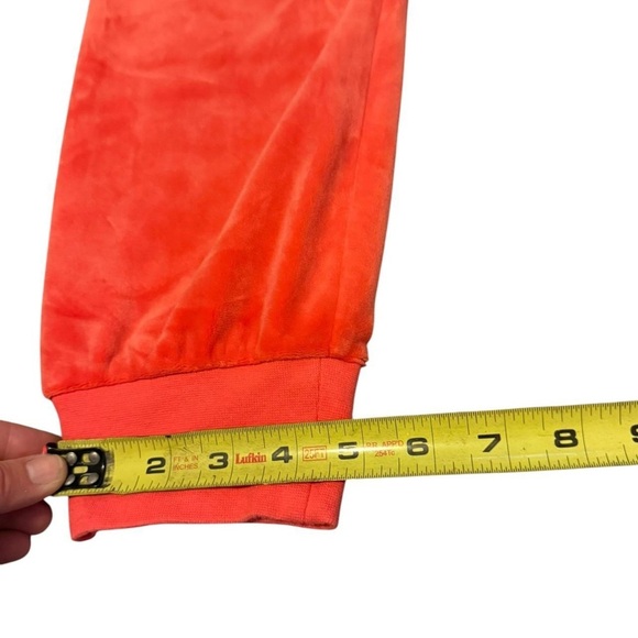 Juicy Couture Red Track Pants Velour Joggers - Picture 7 of 7